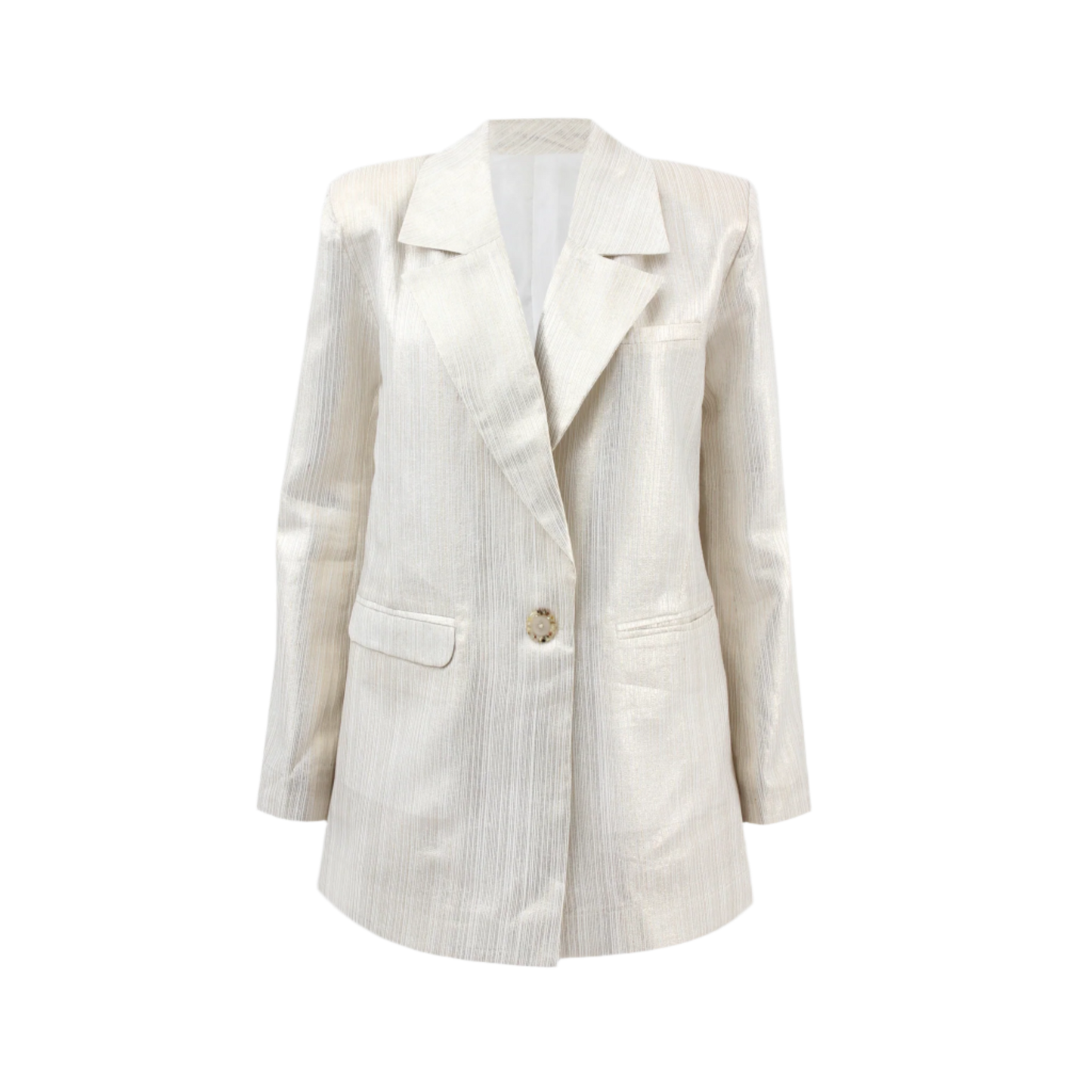Oversized shimmer suit