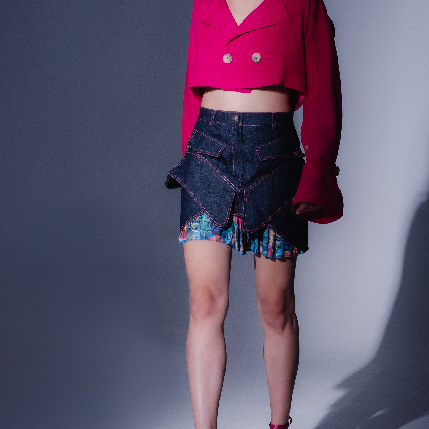 Denim House Short Skirt