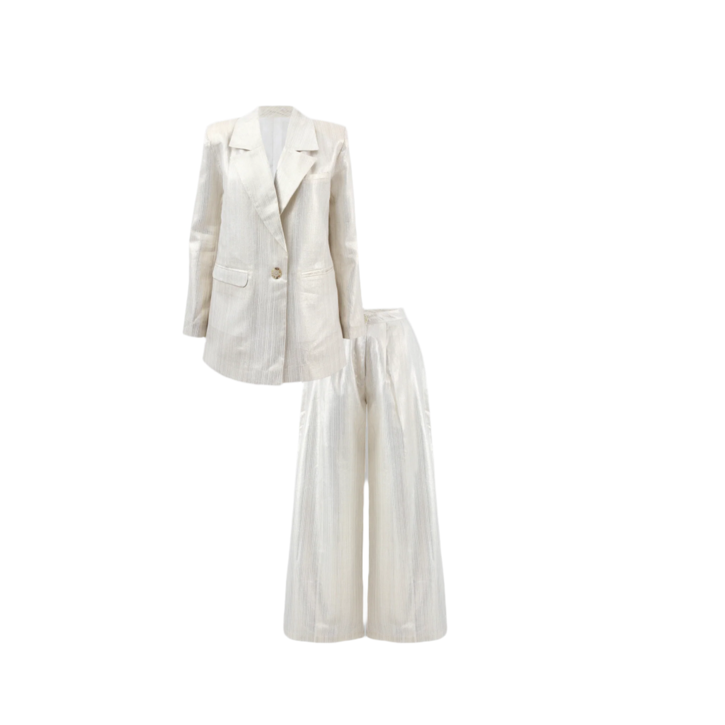 Oversized shimmer suit