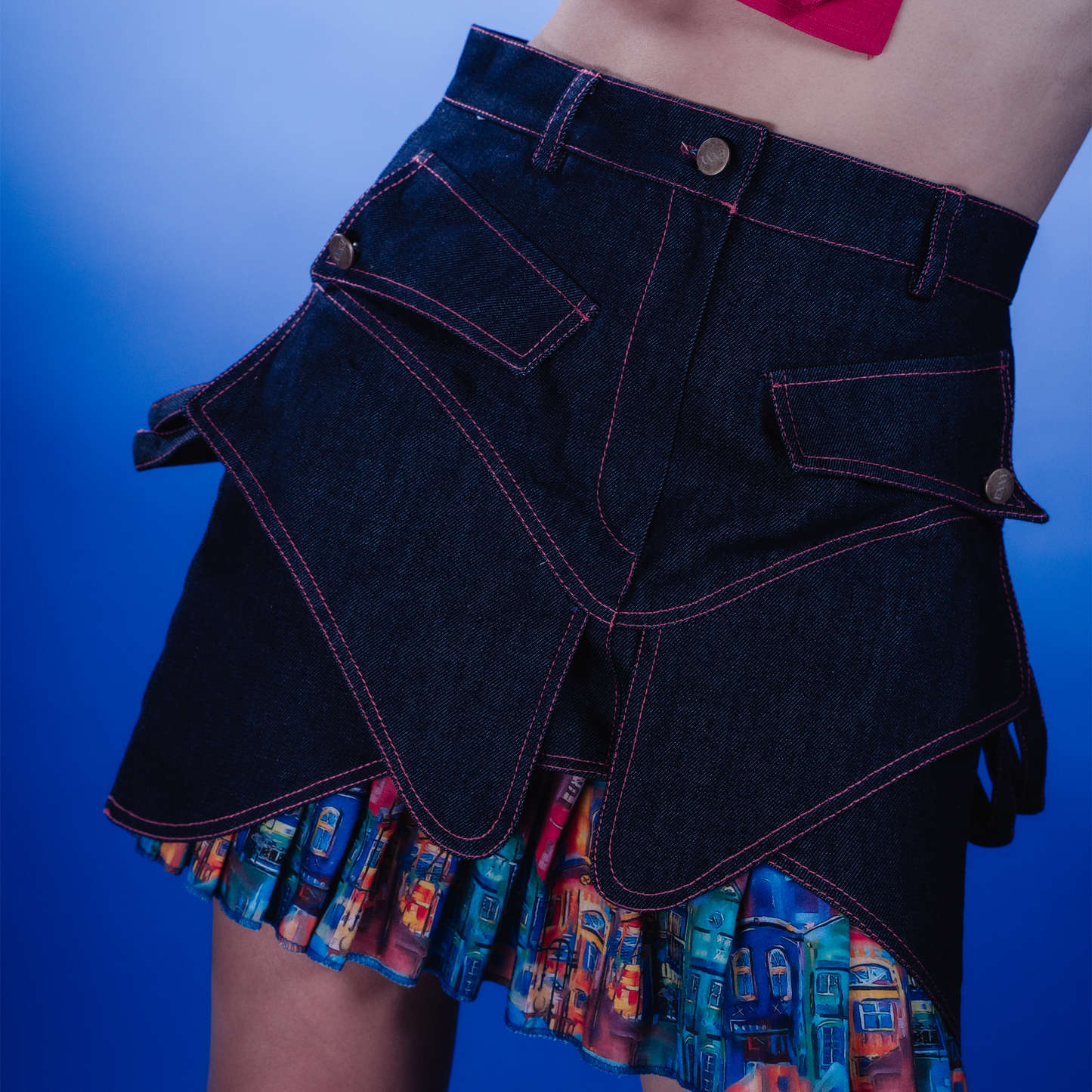 Denim House Short Skirt