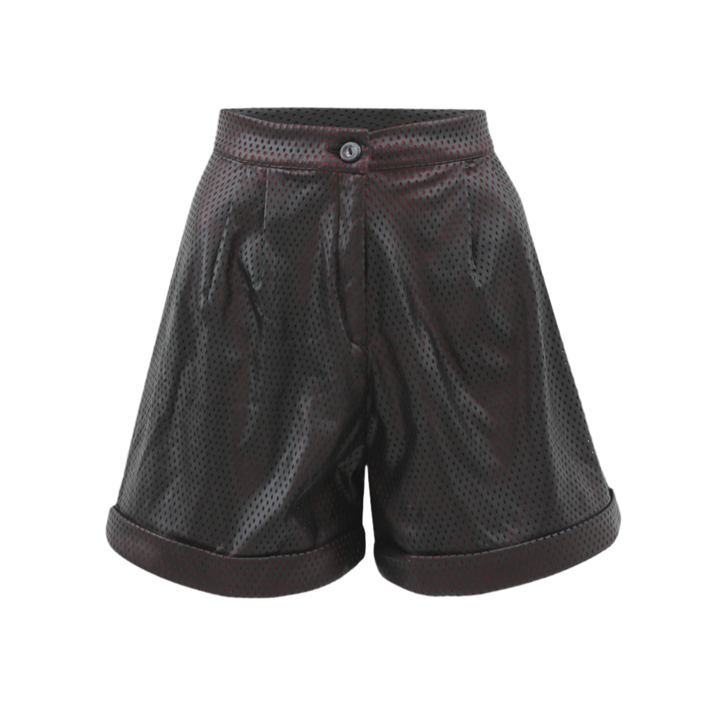 Fishnet Leather Shorts