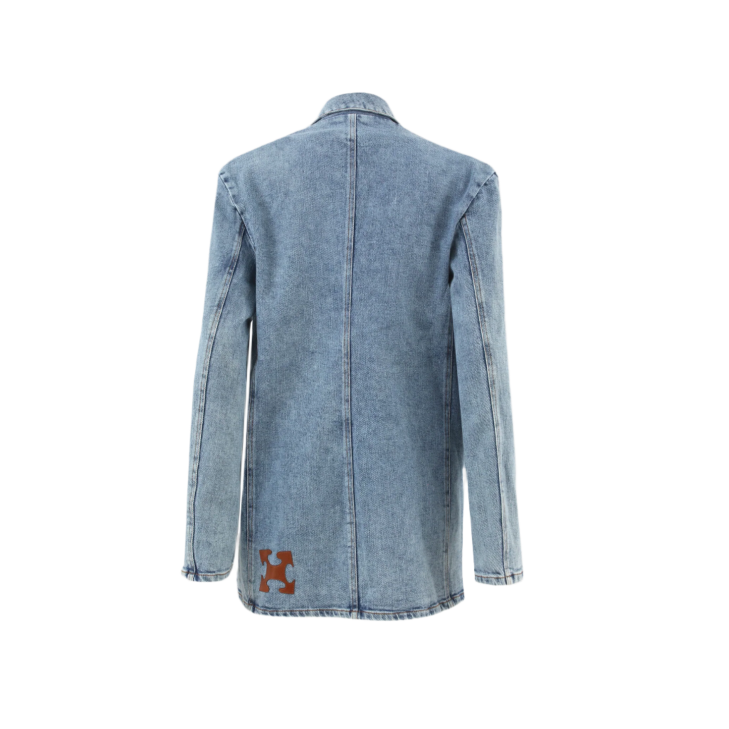 Ocean blue denim blazer