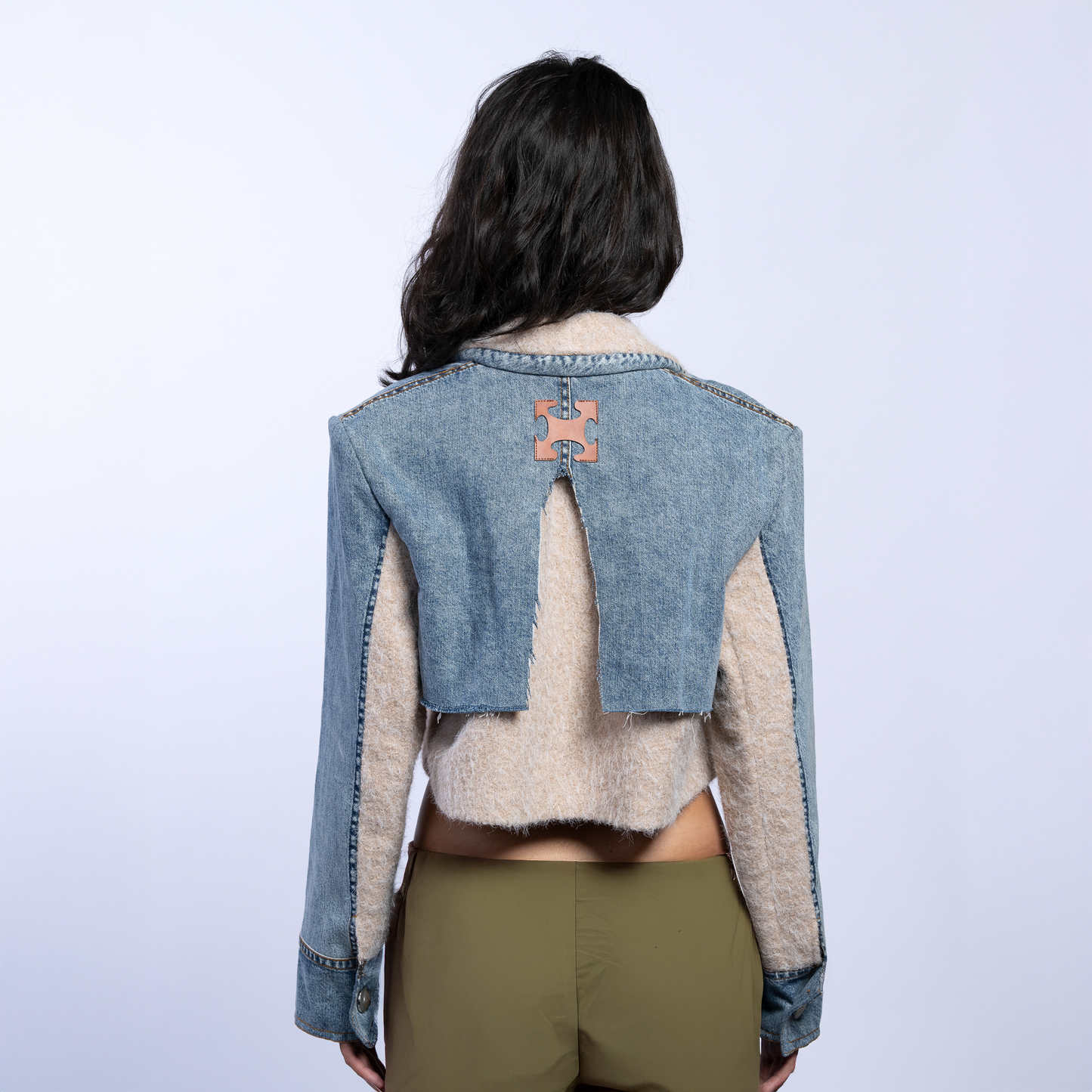 Fractured Warmth Denim Jacket