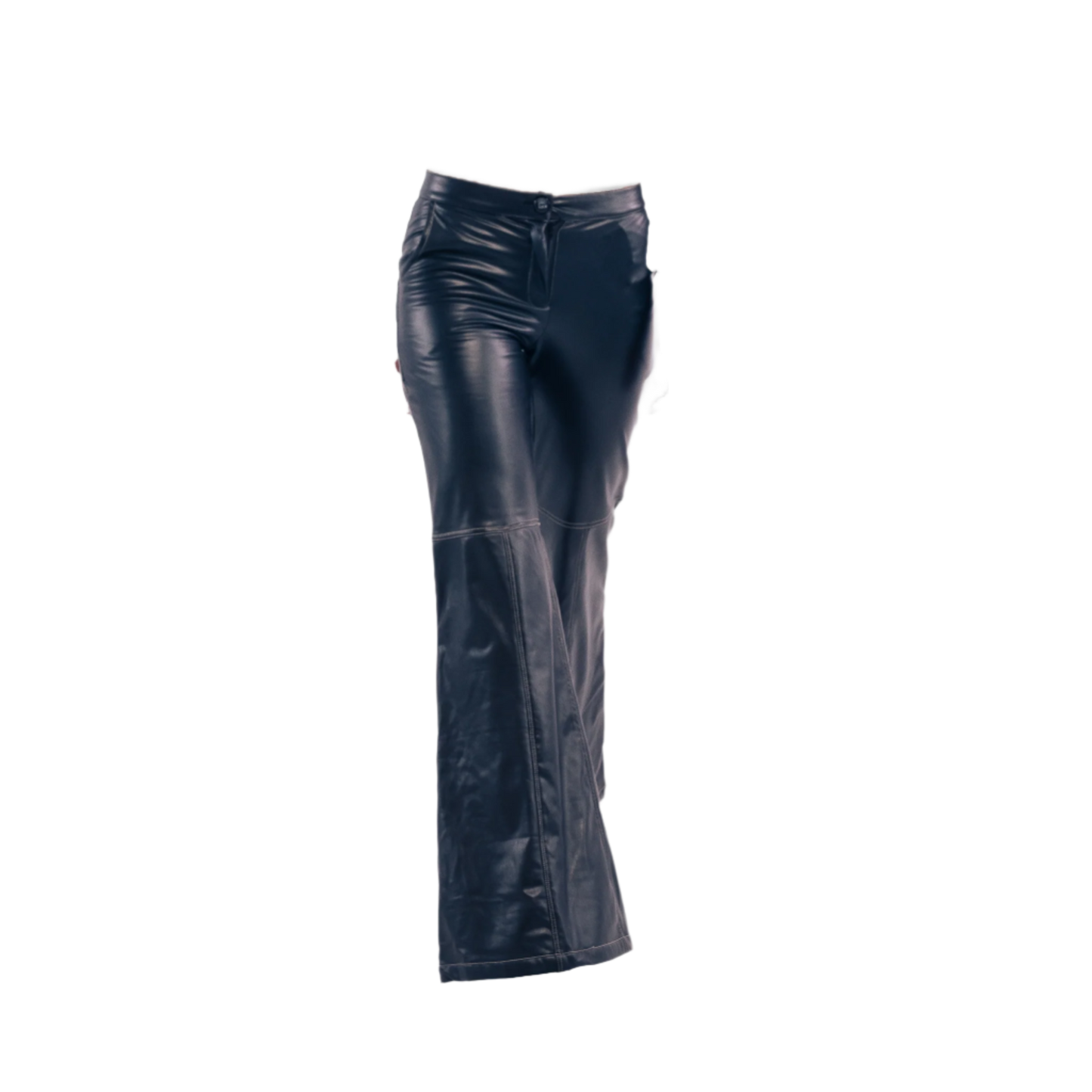 Black Flare Leather pants