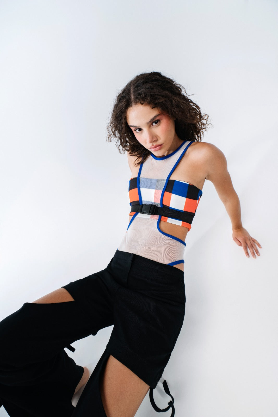 Mesh print top