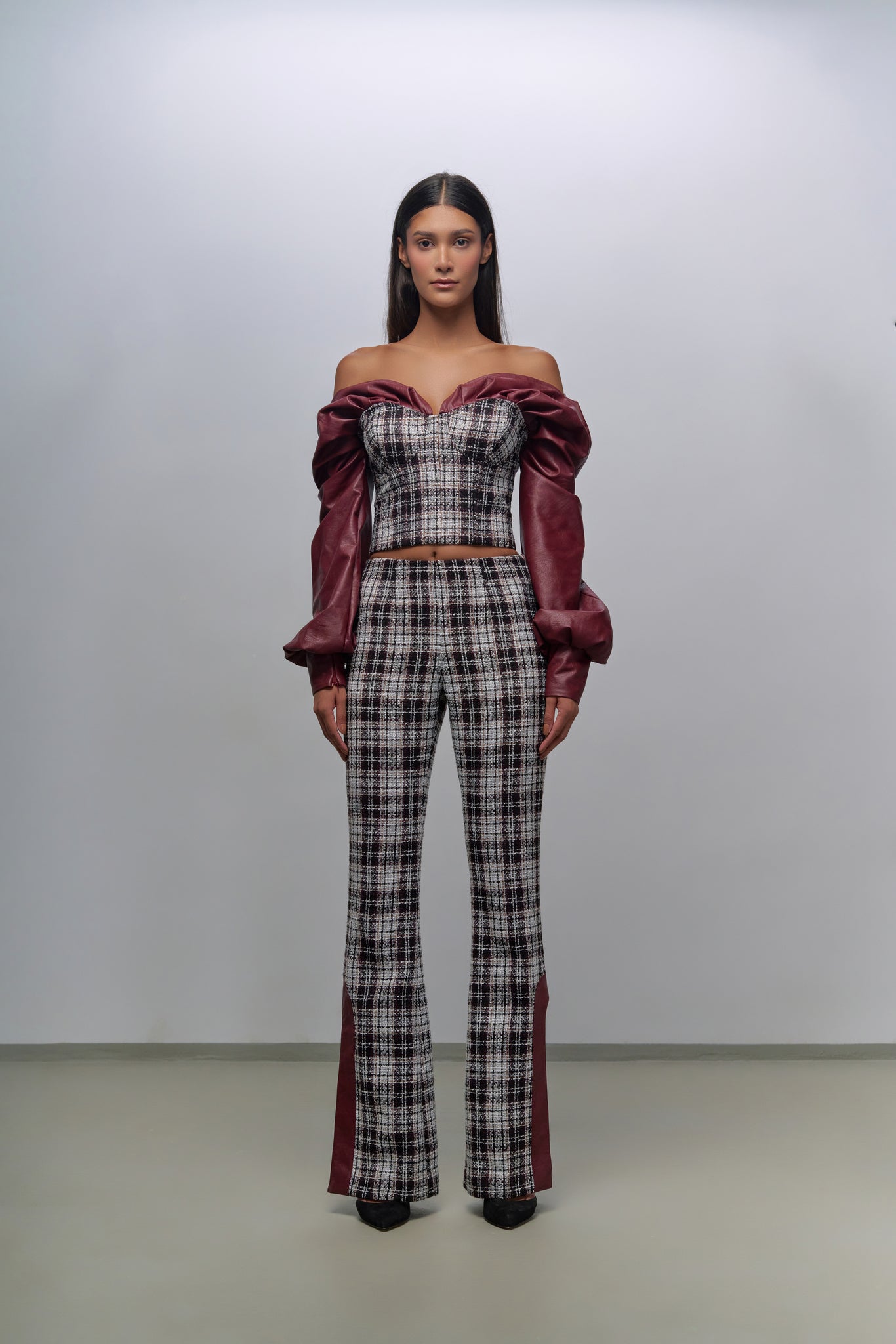 Tweed Corset Top