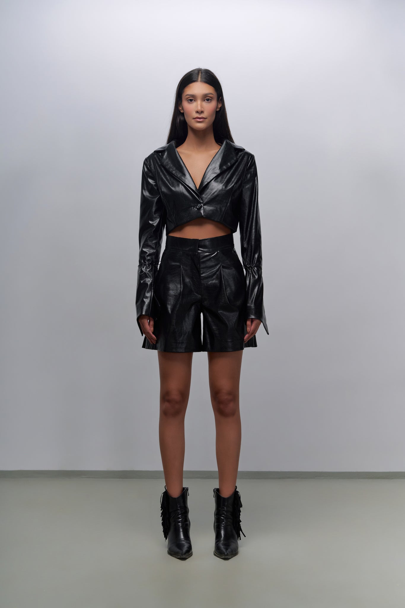 Breasted Crop Blazer