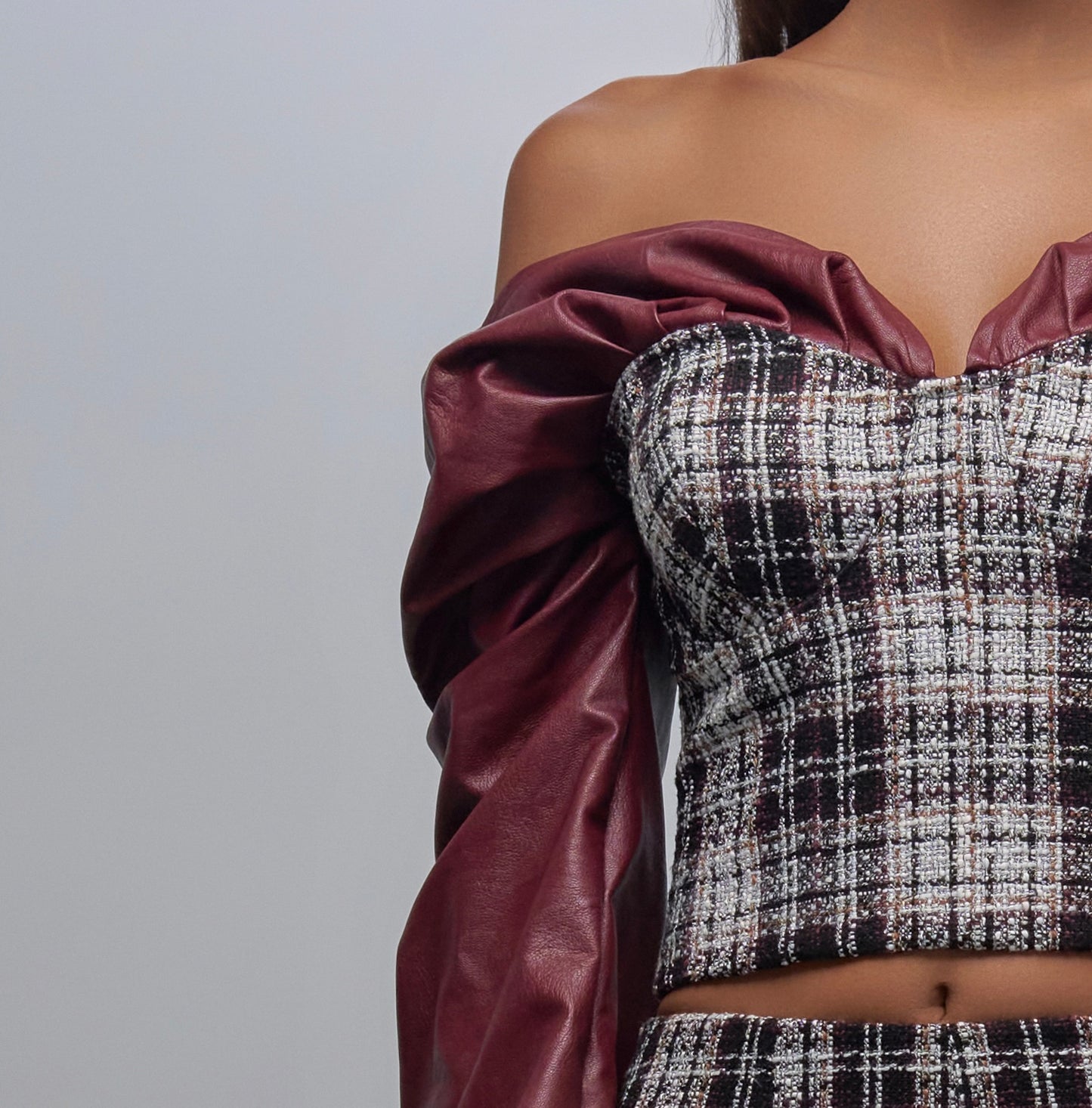 Tweed Corset Top