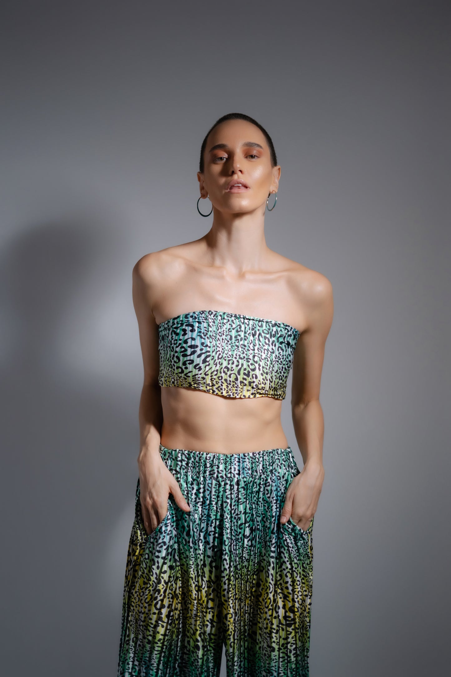 Pleated Print Set