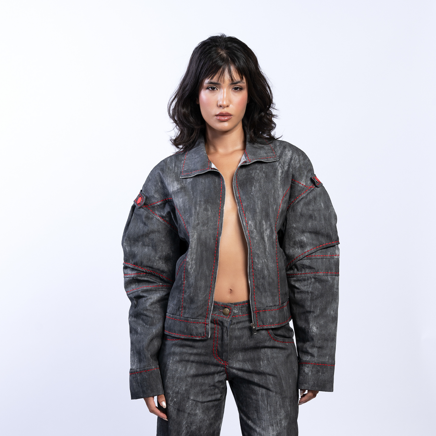 Red stitch Jacket