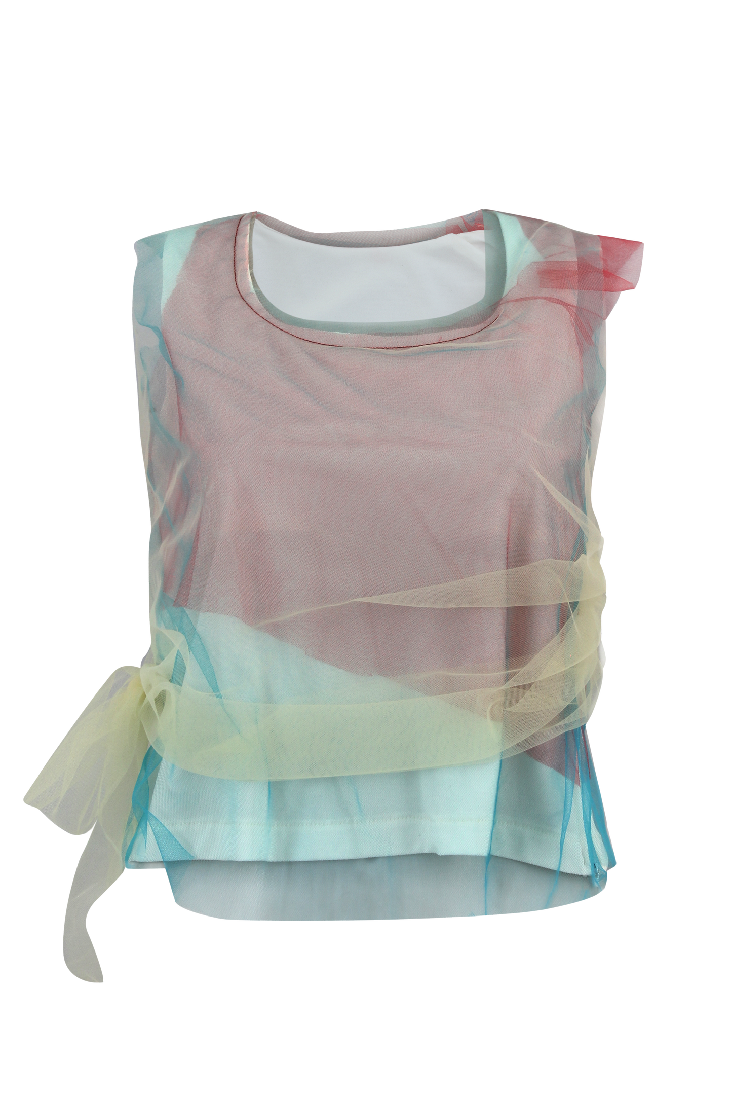 Tulle Wrap Top
