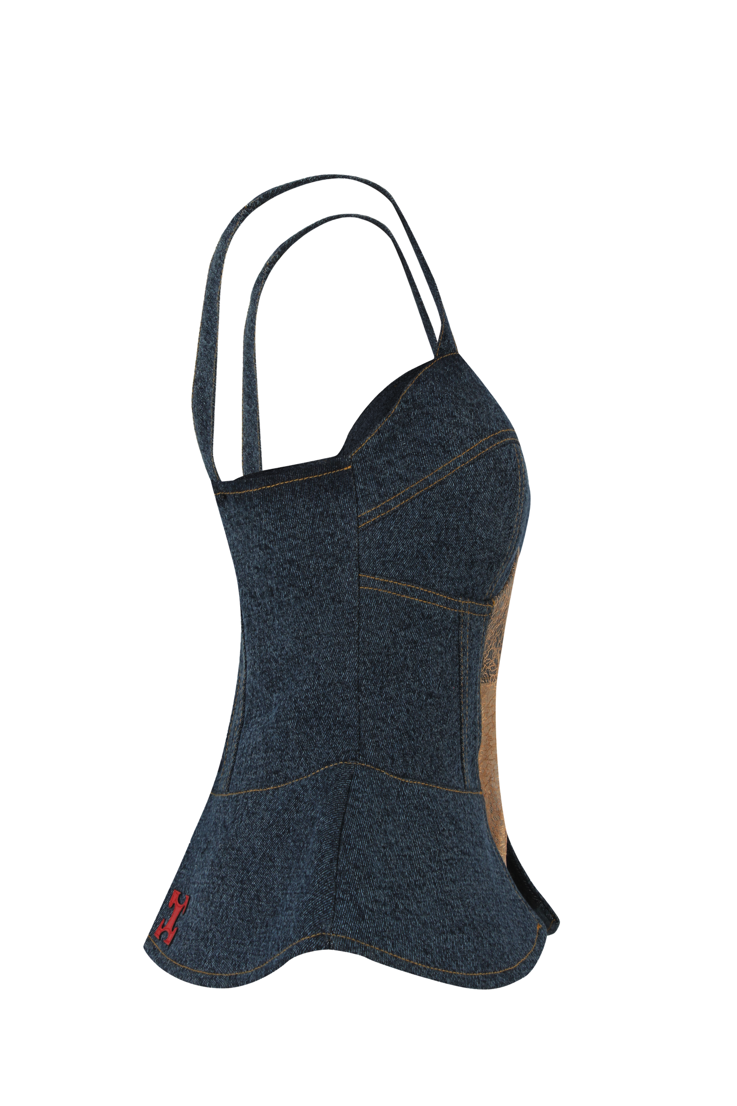 Cut-Through Corset - The Blue Denim