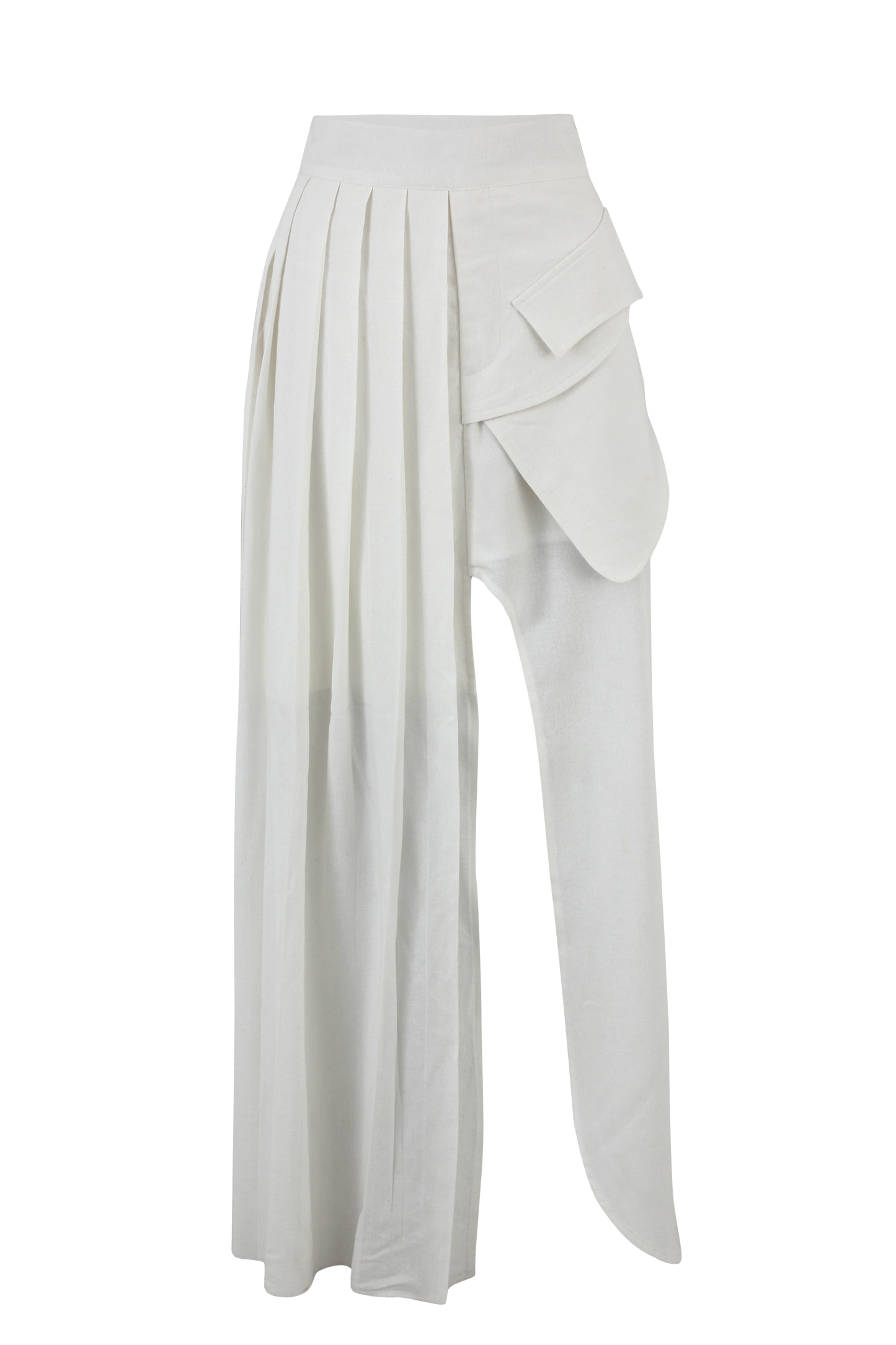 Split Drape Skirt - Long