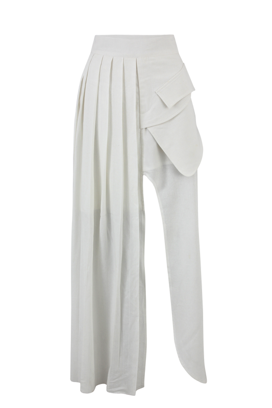 Split Drape Skirt - Long