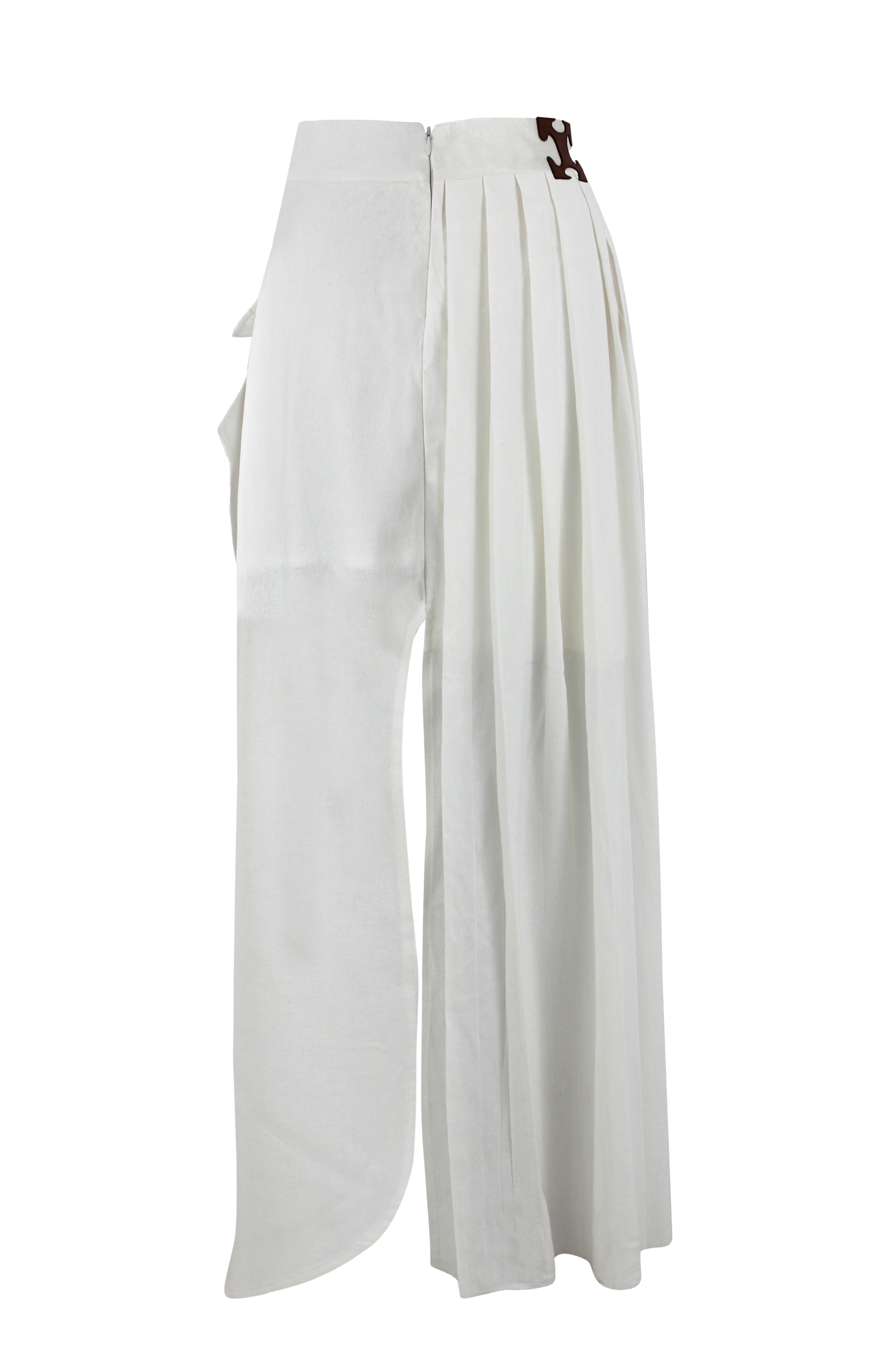 Split Drape Skirt - Long