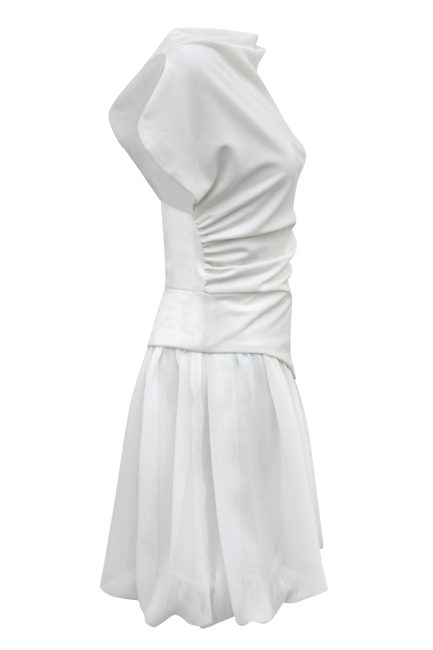 Soft Wrap Dress - White
